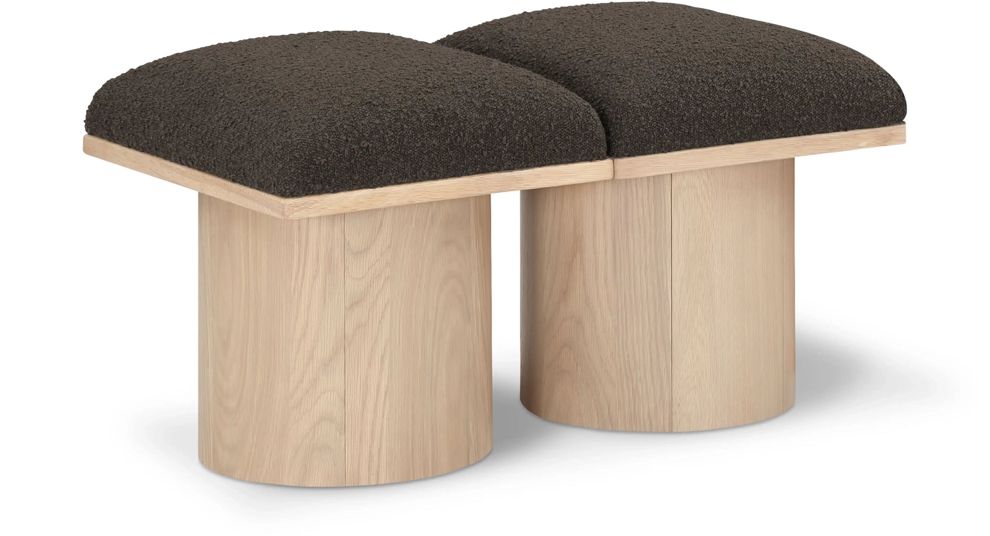 Pavilion - 2 Piece Modular Bench With Natural Base - Best Buy Furniture