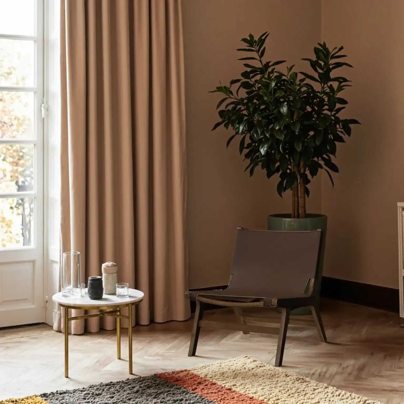 Rawlins - Accent Chair - Walnut Frame
