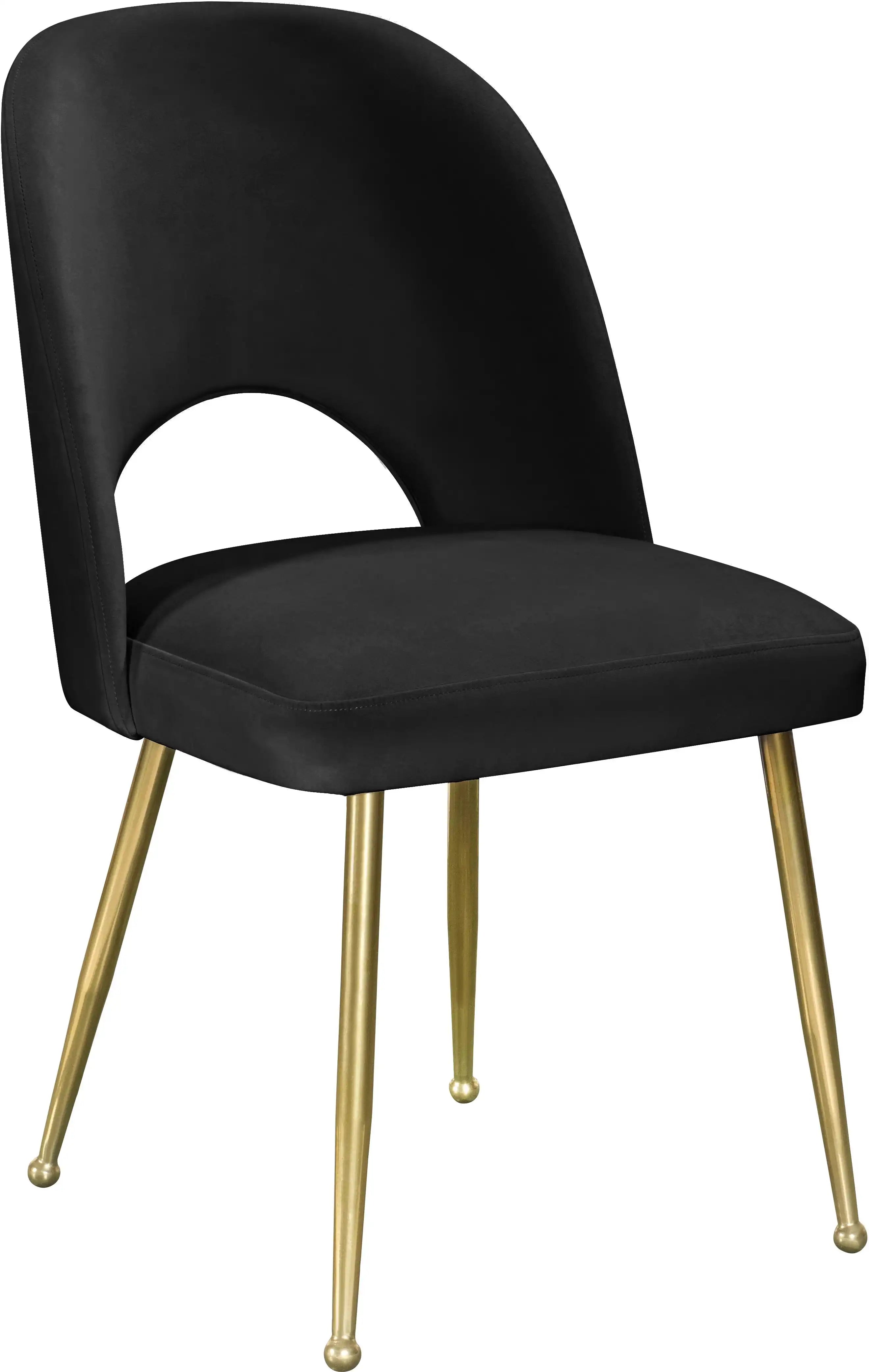 Logan - Dining Chair (Set of 2) - Gold Legs - Best Buy Furniture