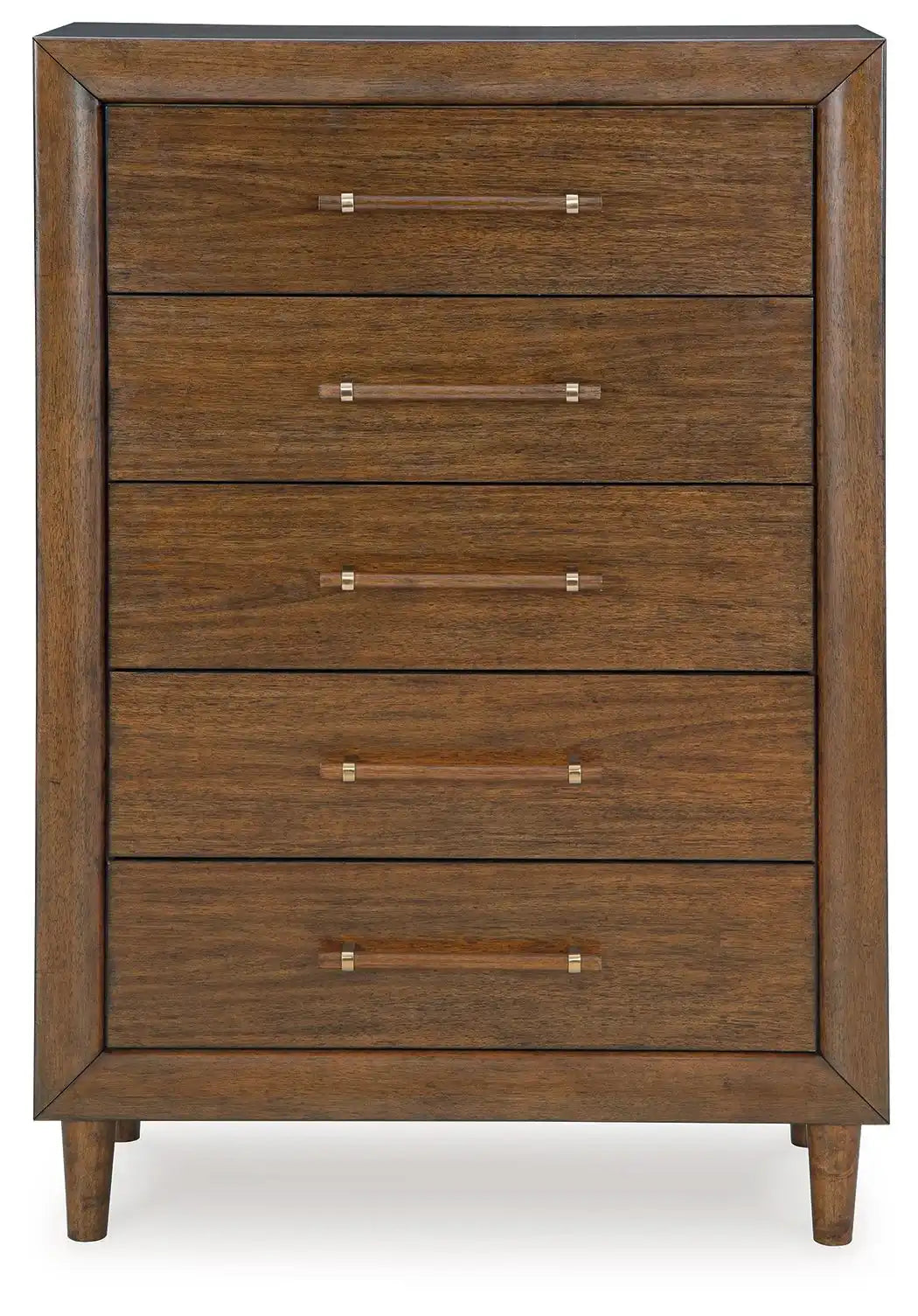 Lyncott - Five Drawer Chest - Brown - Best Buy Furniture