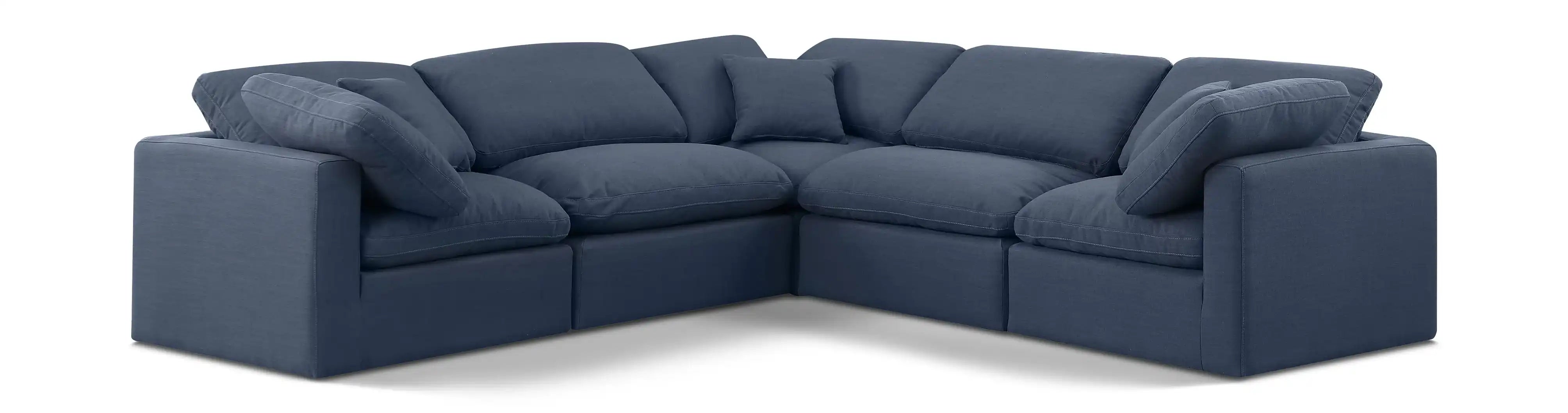 Indulge - Linen 5 Piece Modular Corner Sectional - Best Buy Furniture