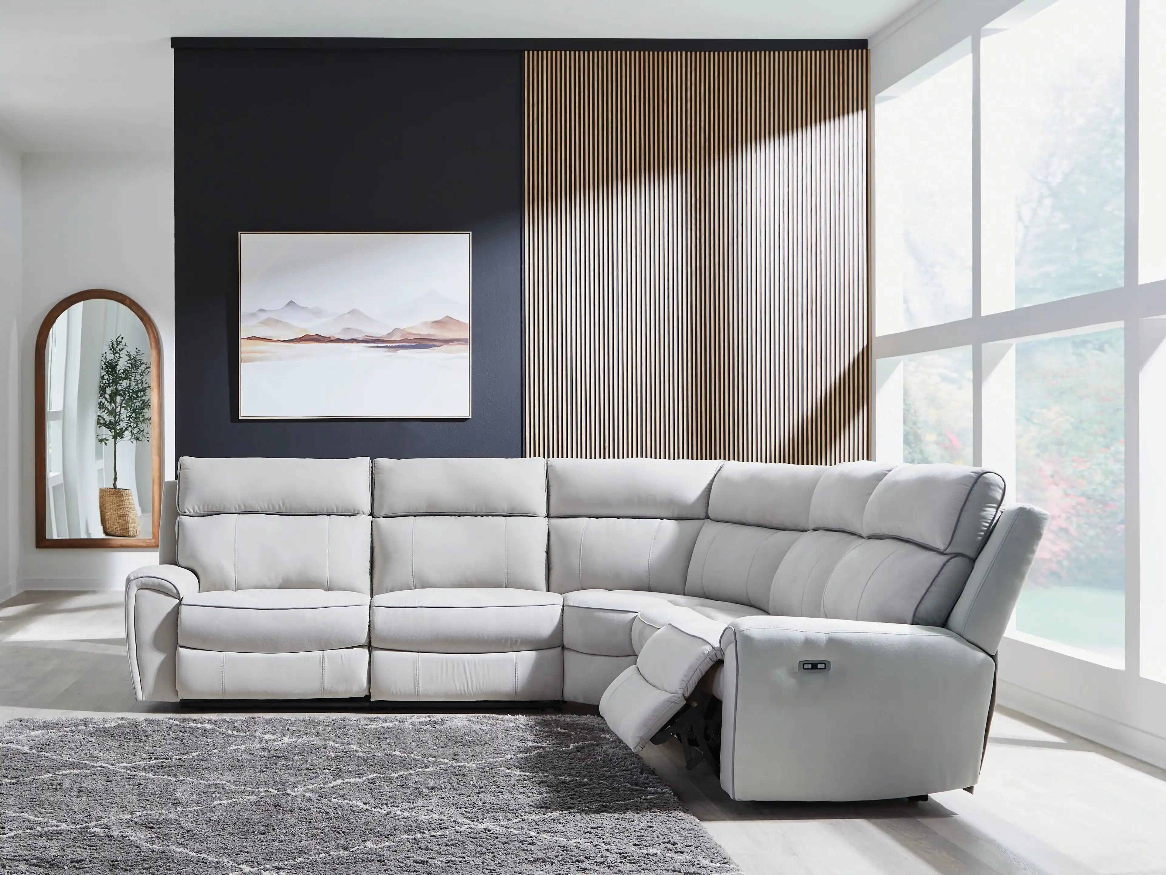 Social Pointe - Reclining Sectional - Best Buy Furniture