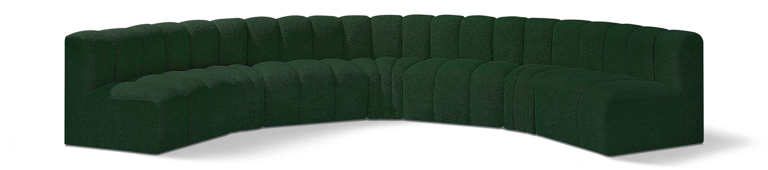 Arc - Boucle Fabric 7 Piece U-Shaped Modular Sofa - Best Buy Furniture