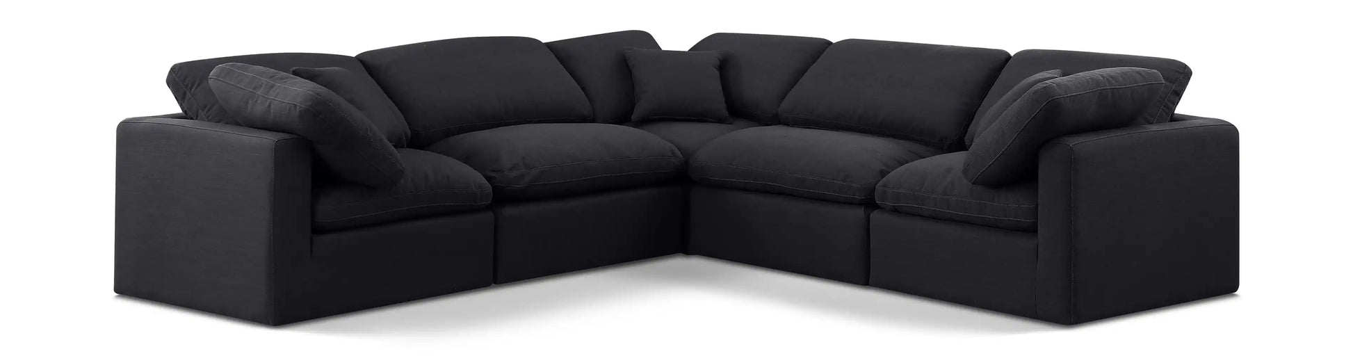 Indulge - Linen 5 Piece Modular Corner Sectional - Best Buy Furniture