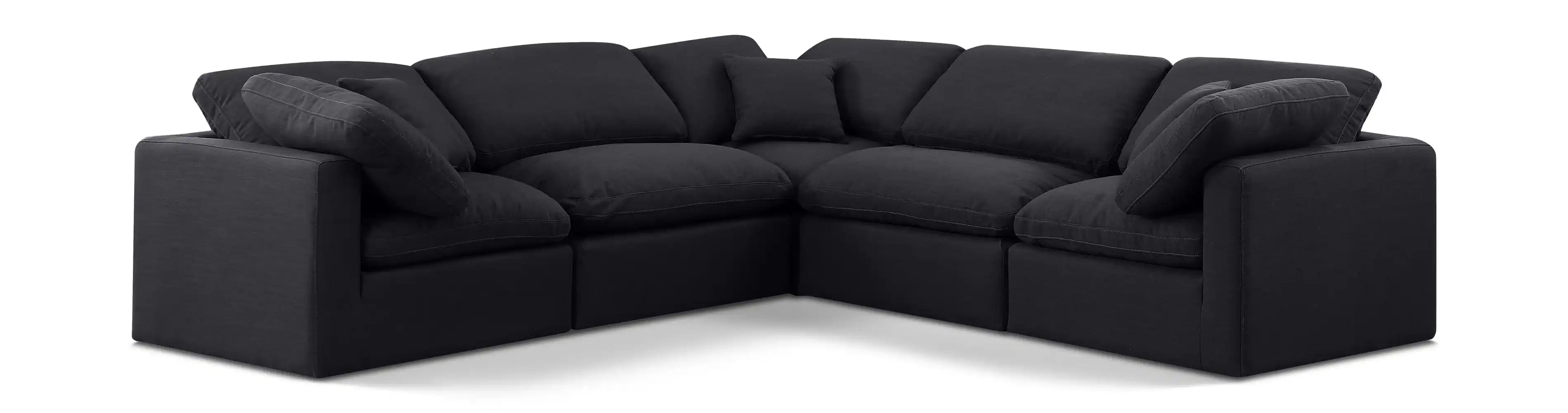 Indulge - Linen 5 Piece Modular Corner Sectional - Best Buy Furniture