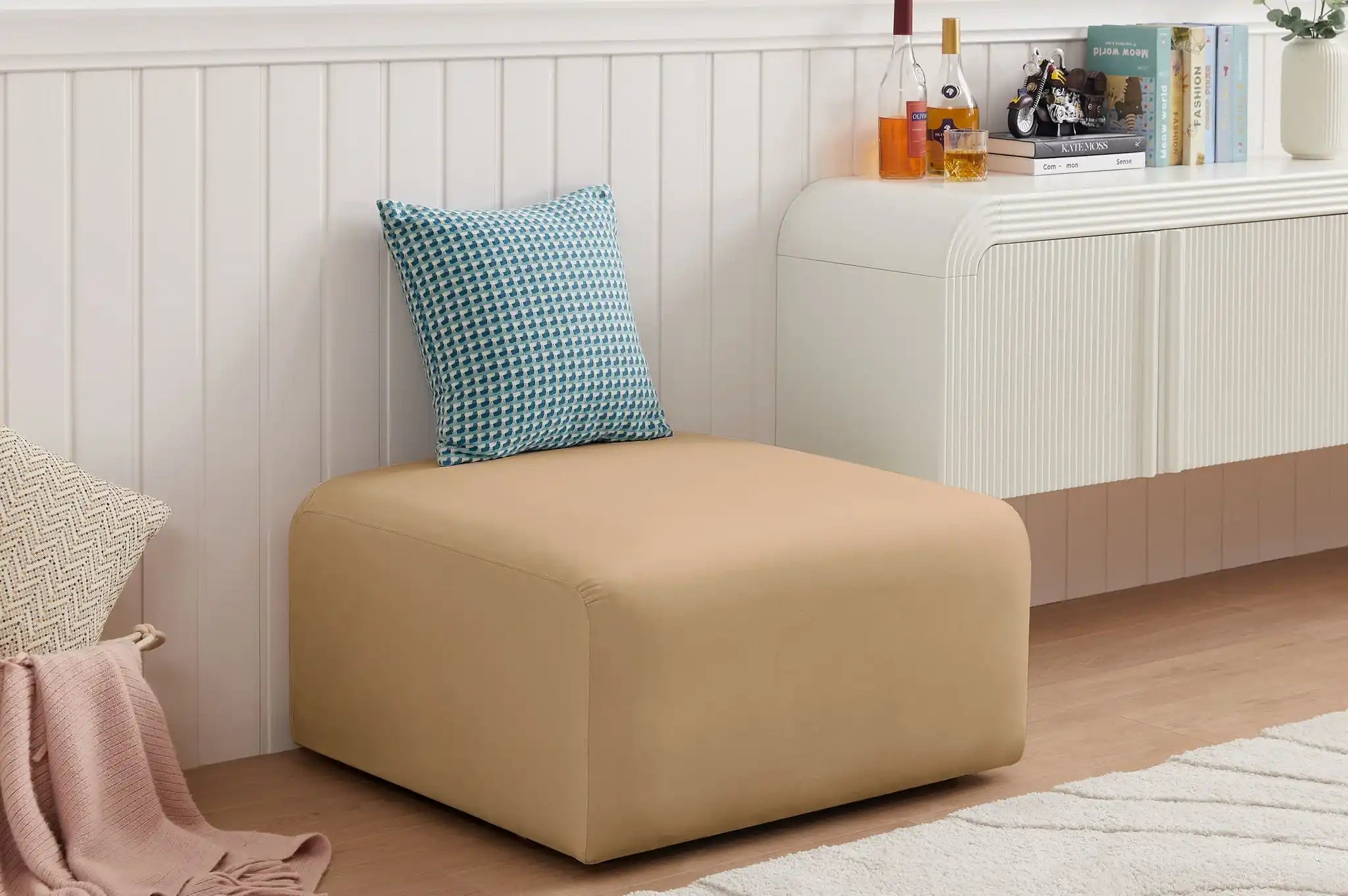 Arc - Velvet Ottoman