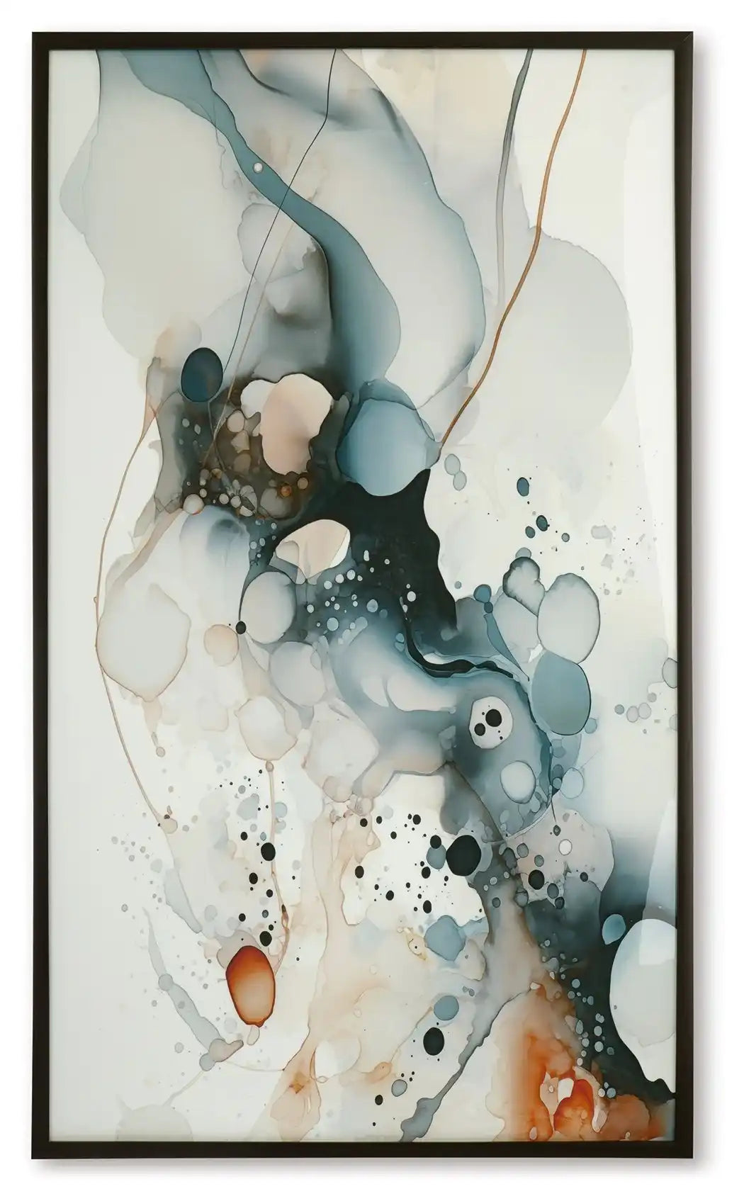Foxenburg - Wall Art - Blue / Amber / White - Best Buy Furniture