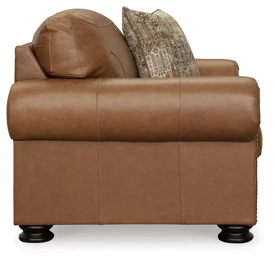 Carianna - Chair And A Half - Caramel - Best Buy Furniture