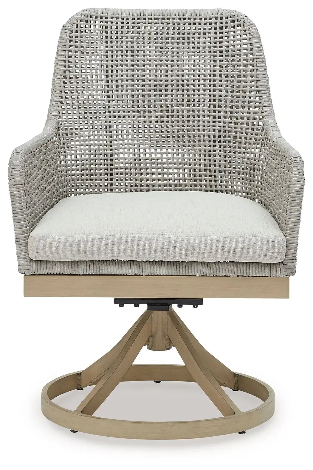 Seton Creek - Swivel Chair With Cushion (Set of 2) - Gray - Best Buy Furniture