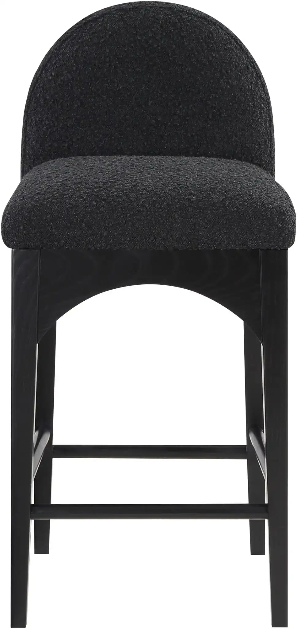 Waldorf - Boucle Stool With Black Legs