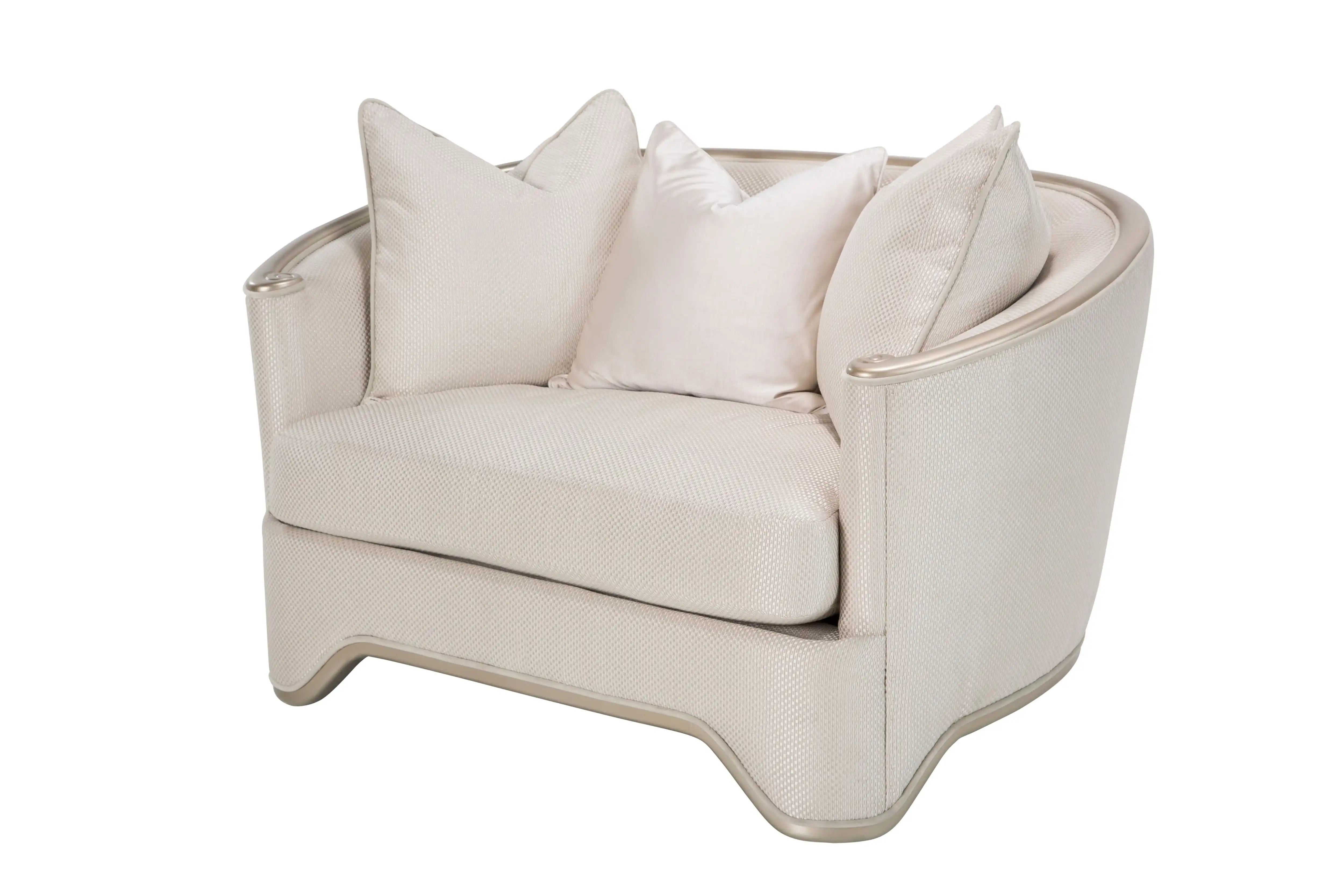 London Place - Chair And A Half - Champagne - Best Buy Furniture