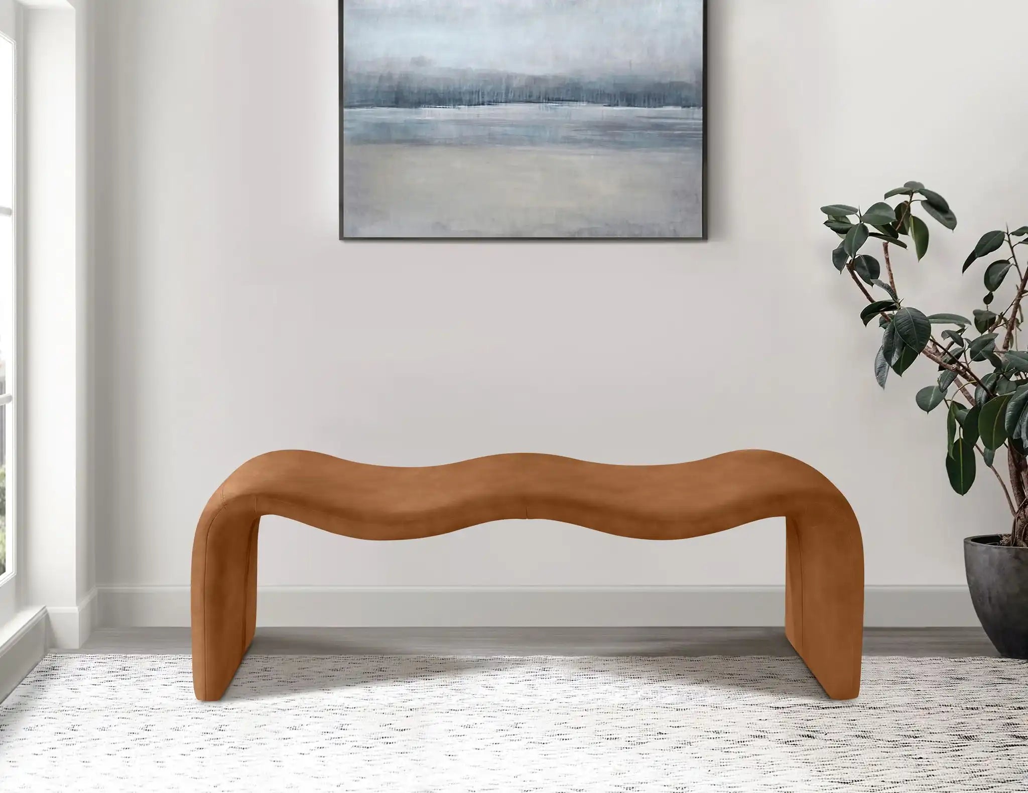Willow - Faux Leather Bench