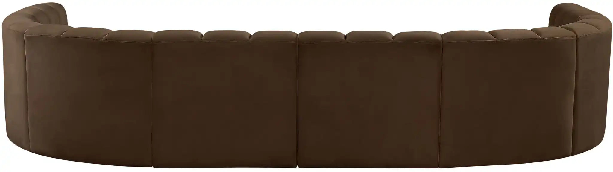 Arc - Velvet 10 Piece Modular Sofa - Brown