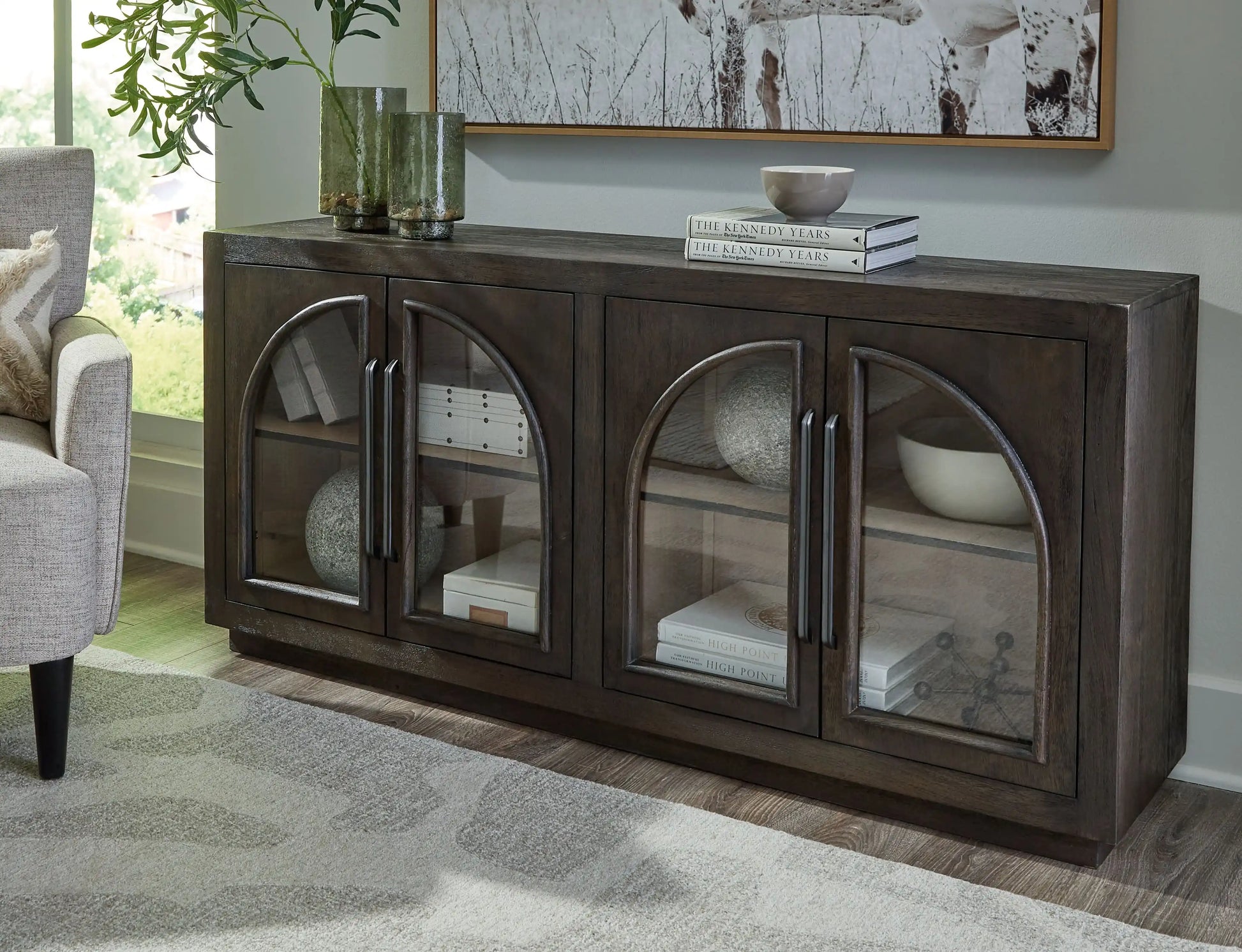 Dreley - Accent Cabinet - Grayish Brown - Best Buy Furniture