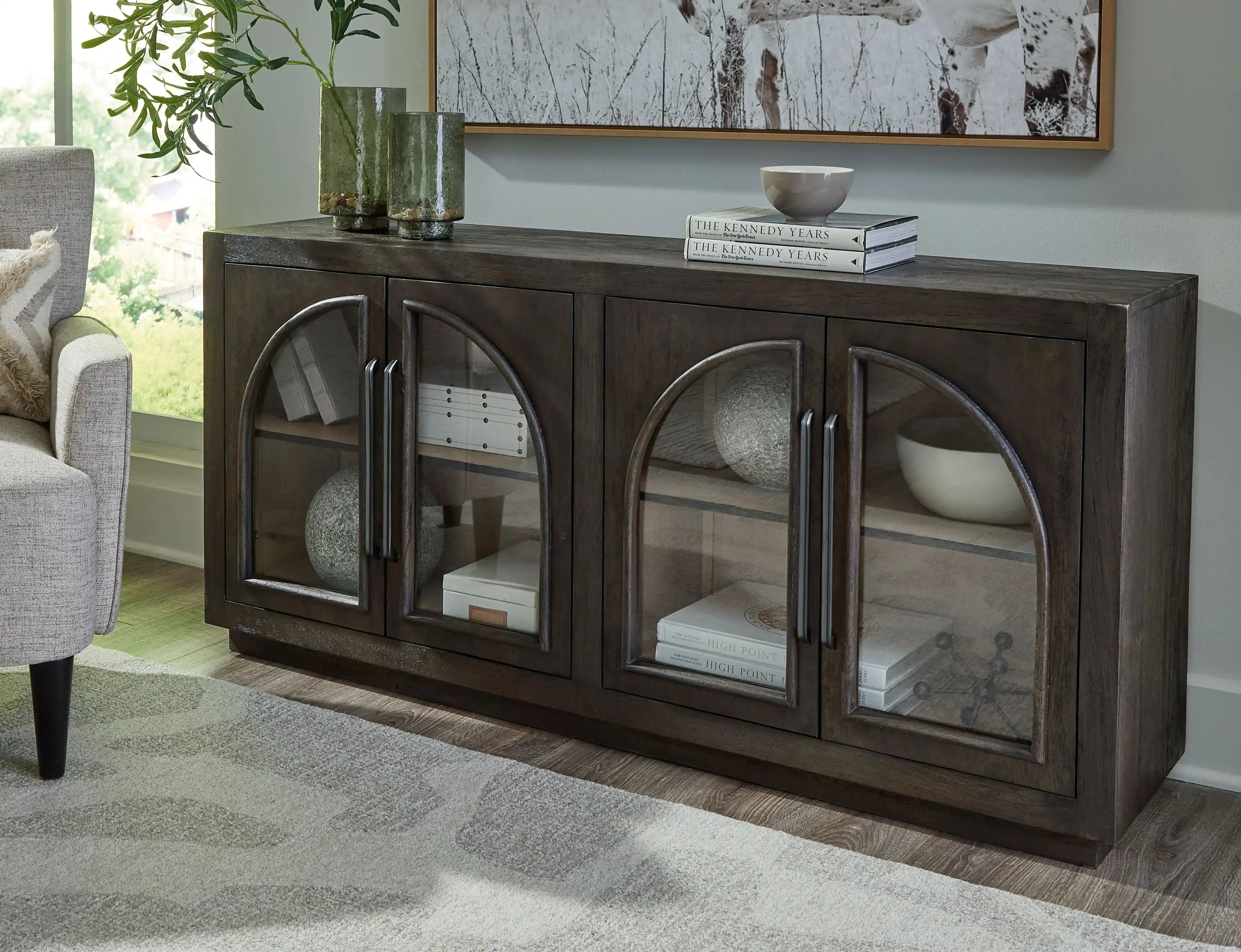 Dreley - Accent Cabinet - Grayish Brown - Best Buy Furniture