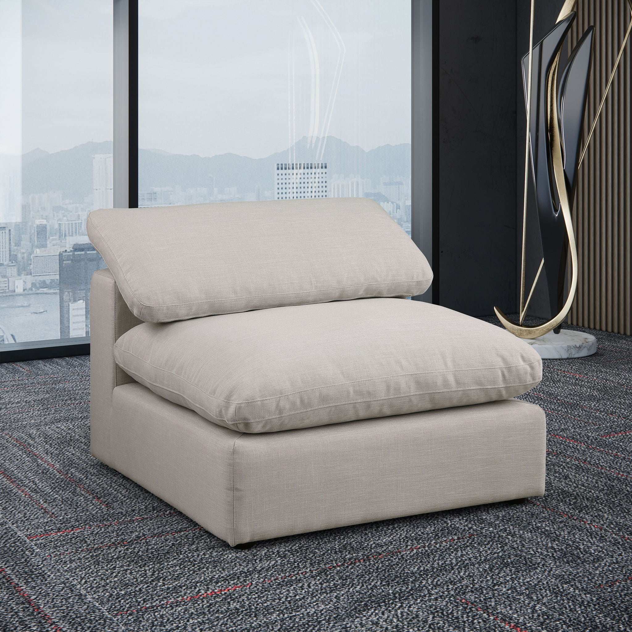 Comfy - Linen Armless Chair