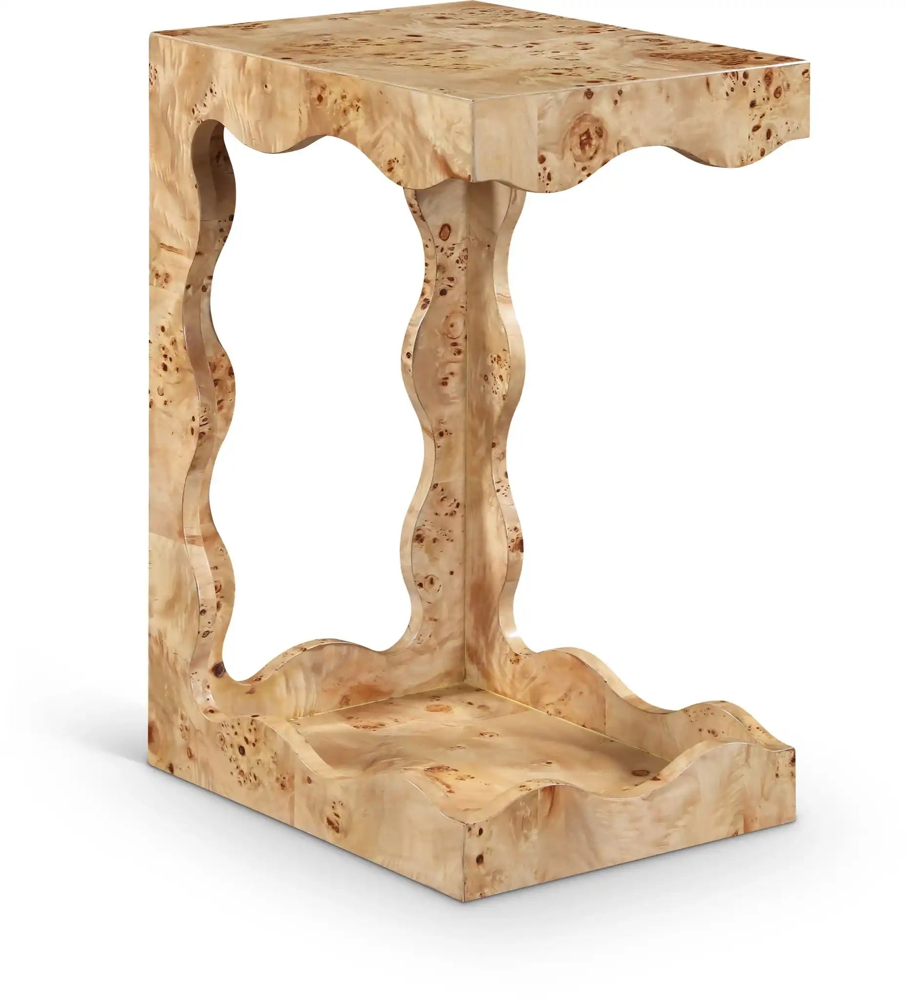 Vassa - Burl Veneer End Table - Best Buy Furniture