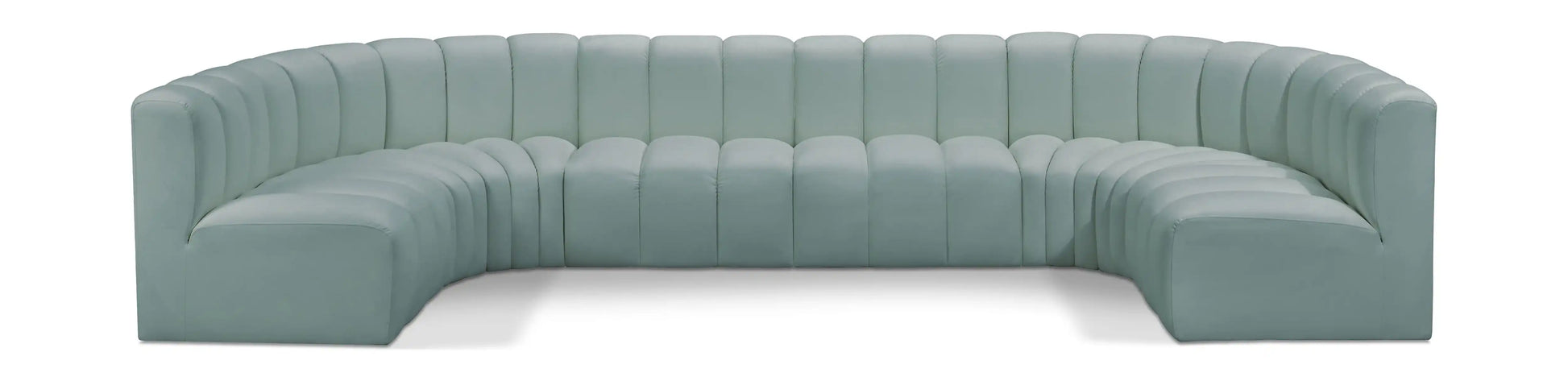 Arc - Faux Leather Modular U-Shaped Sectional - Best Buy Furniture