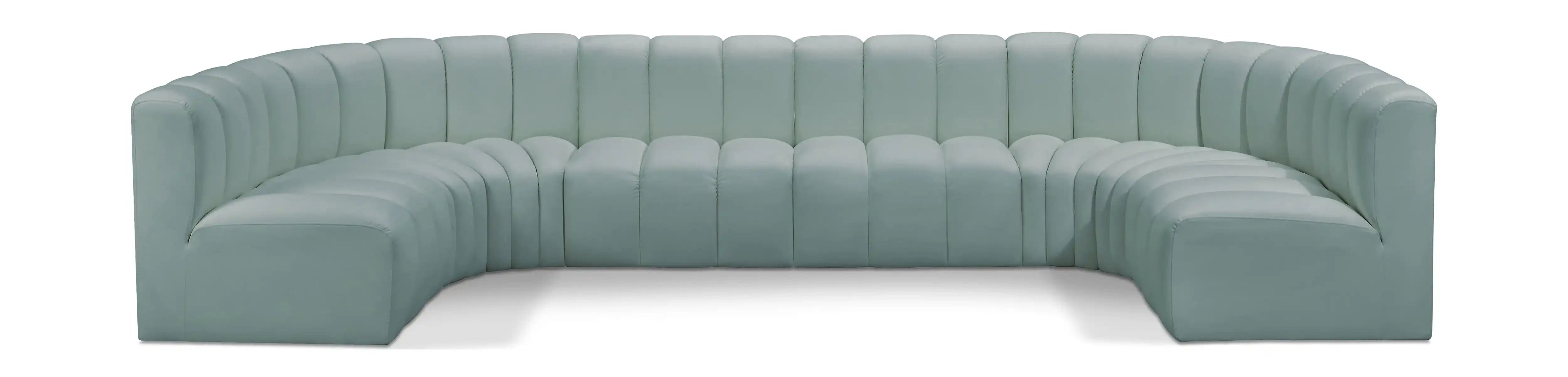 Arc - Faux Leather Modular U-Shaped Sectional - Best Buy Furniture