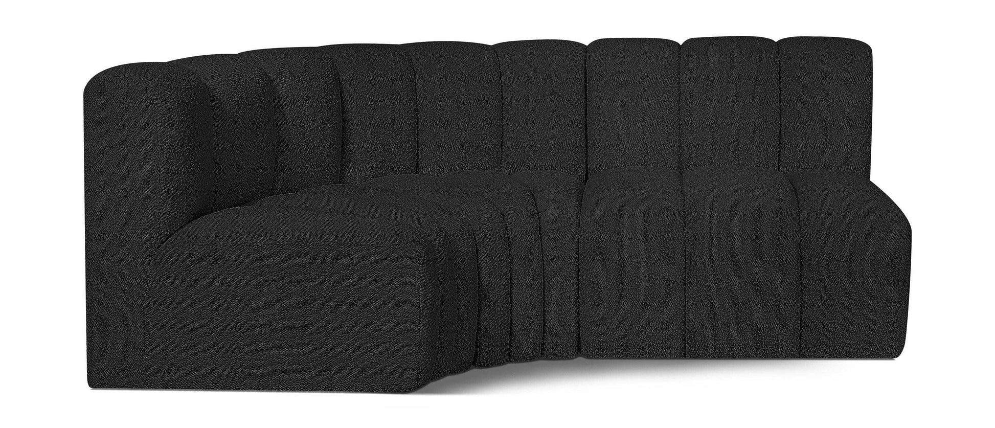 Arc - Boucle Fabric 3 Piece Sofa - Best Buy Furniture