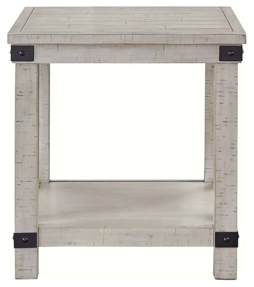 Carynhurst - Rectangular End Table - Whitewash - Best Buy Furniture