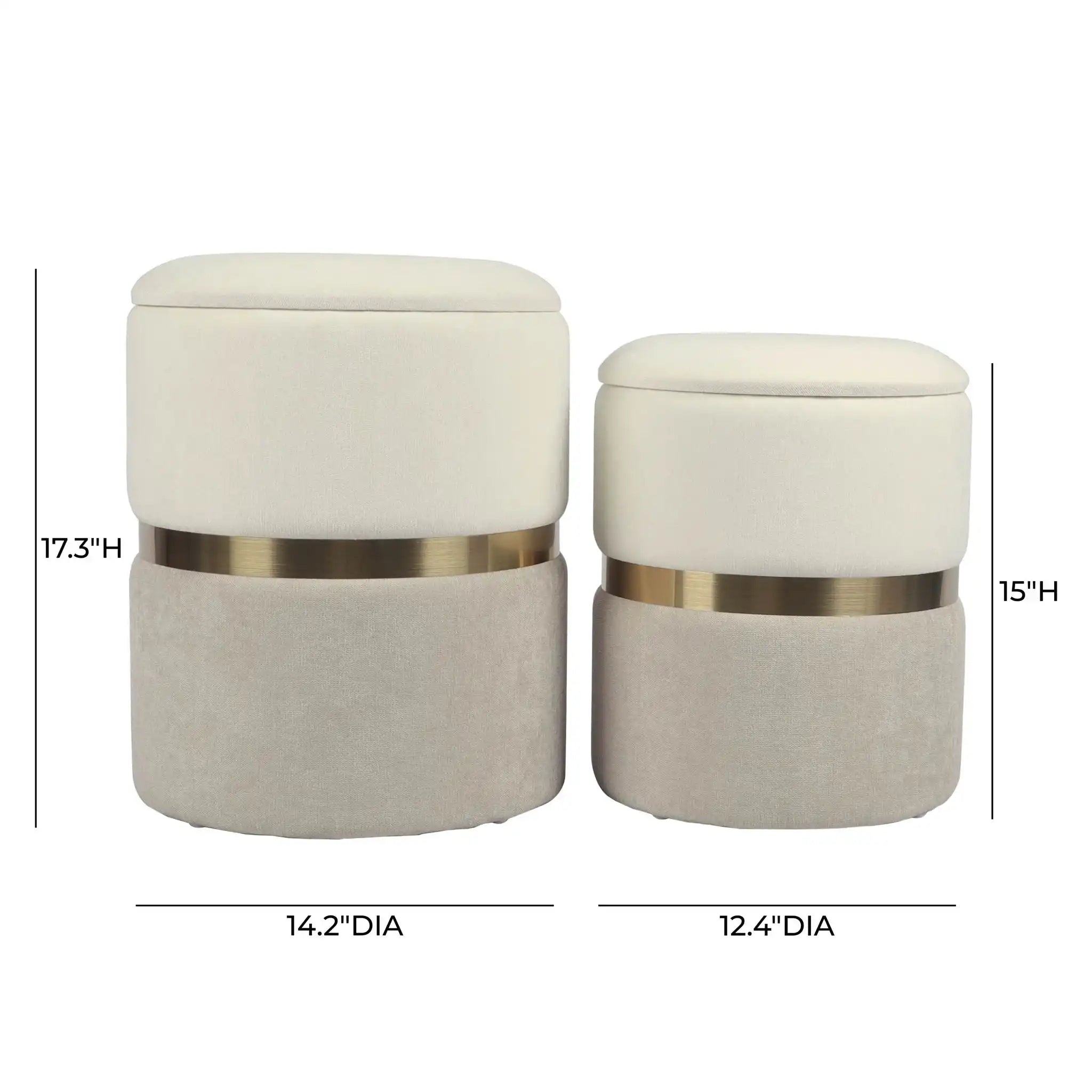 Gigi - Storage Ottoman (Set of 2)