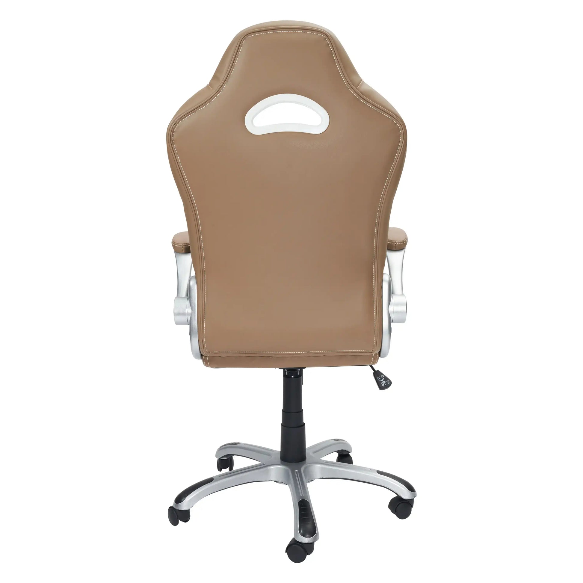Techni Mobili High Back Executive Sport Race Office Chair with Flip-Up Arms, Camel - Best Buy Furniture