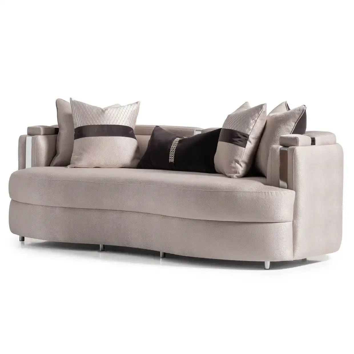 Carmela - Sofa - Zinc/Silver - Best Buy Furniture