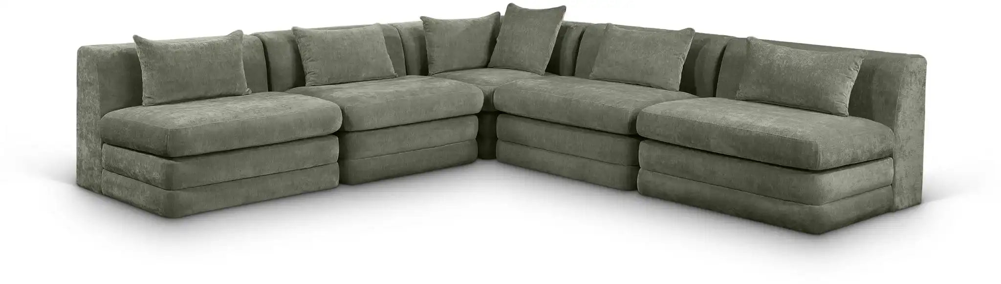 Stellar - 5 Piece Upholstered Modular Sectional - Best Buy Furniture