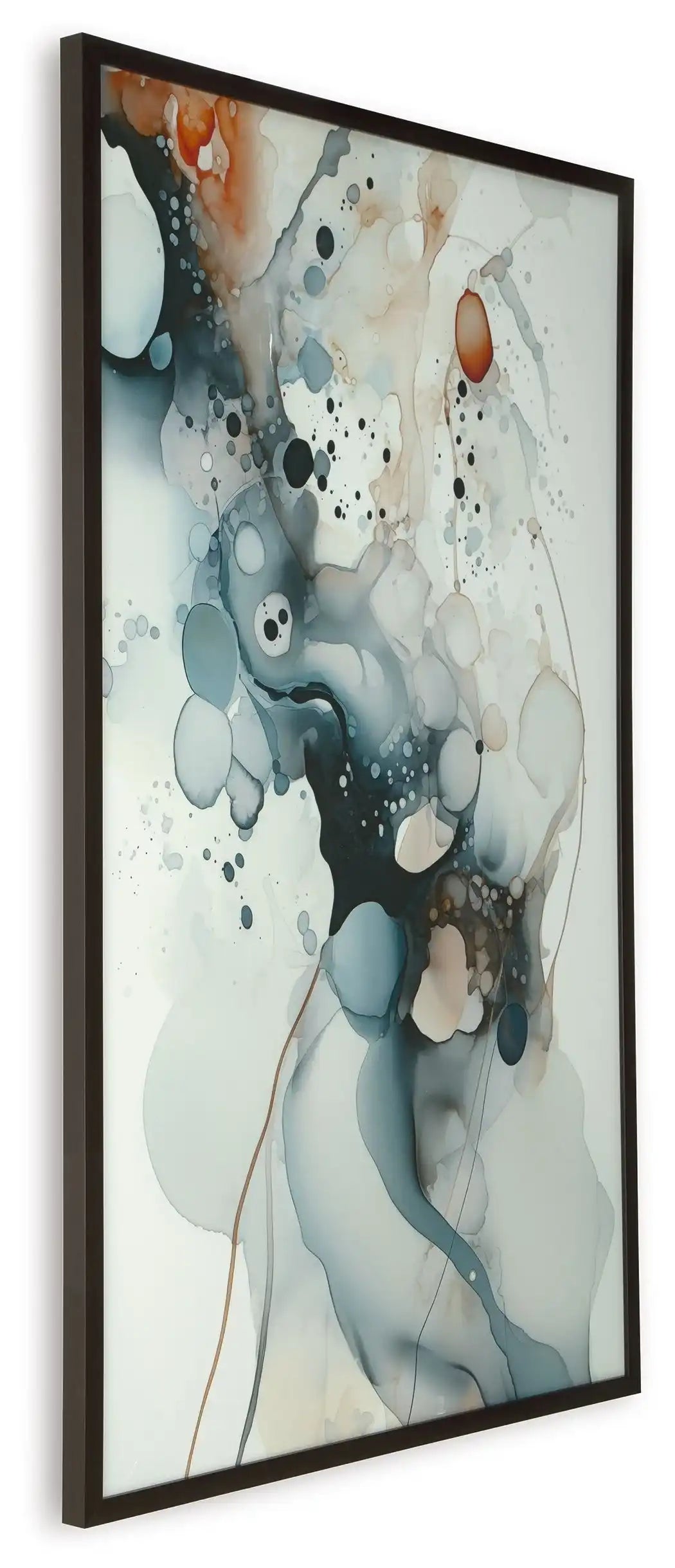 Foxenburg - Wall Art - Blue / Amber / White - Best Buy Furniture