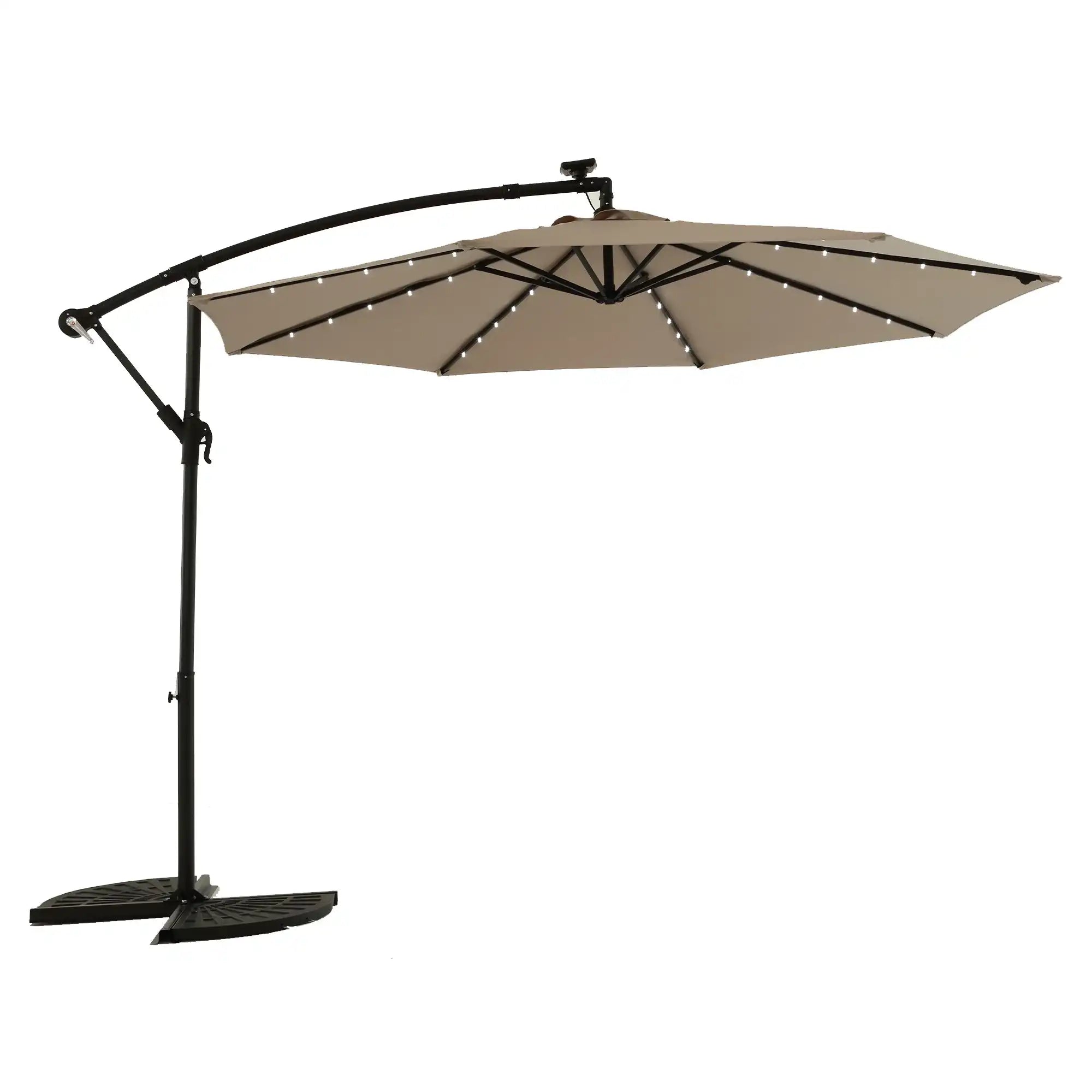 Solar LED Patio Umbrella | Large Outdoor Umbrella - Best Buy Furniture