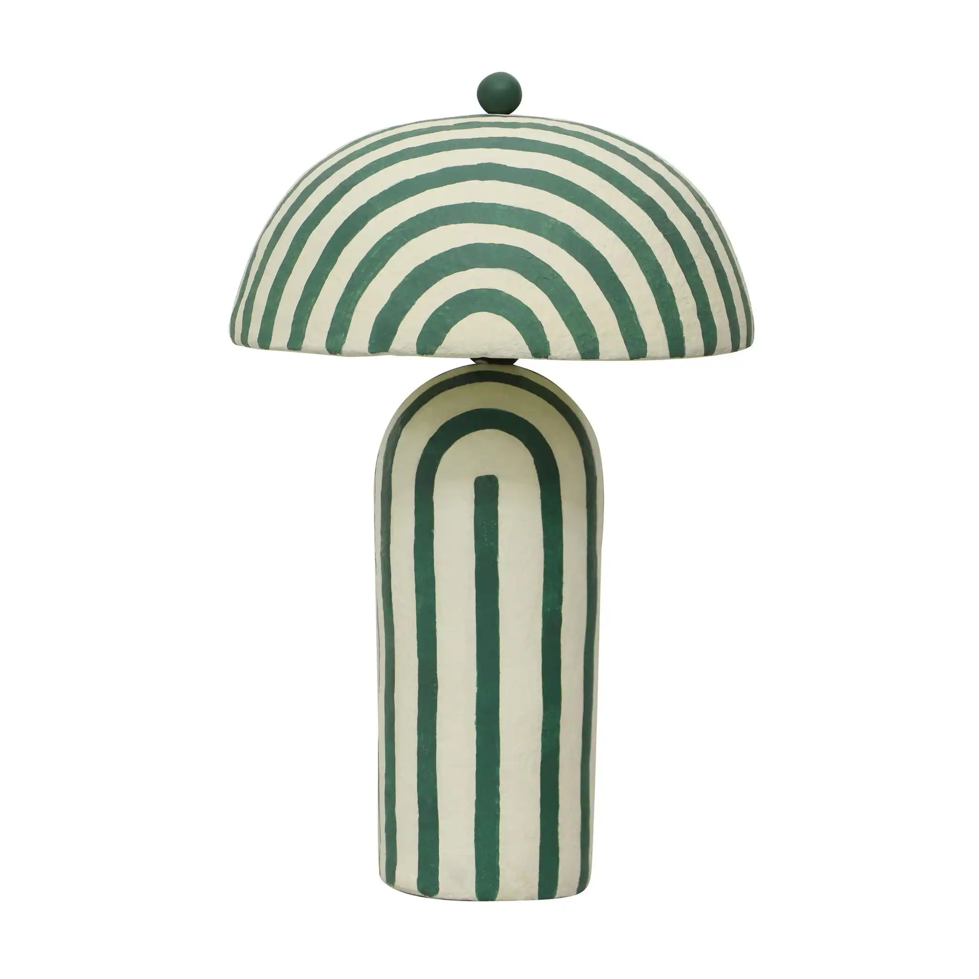 Maiori - Striped Papier Mache Table Lamp - Best Buy Furniture