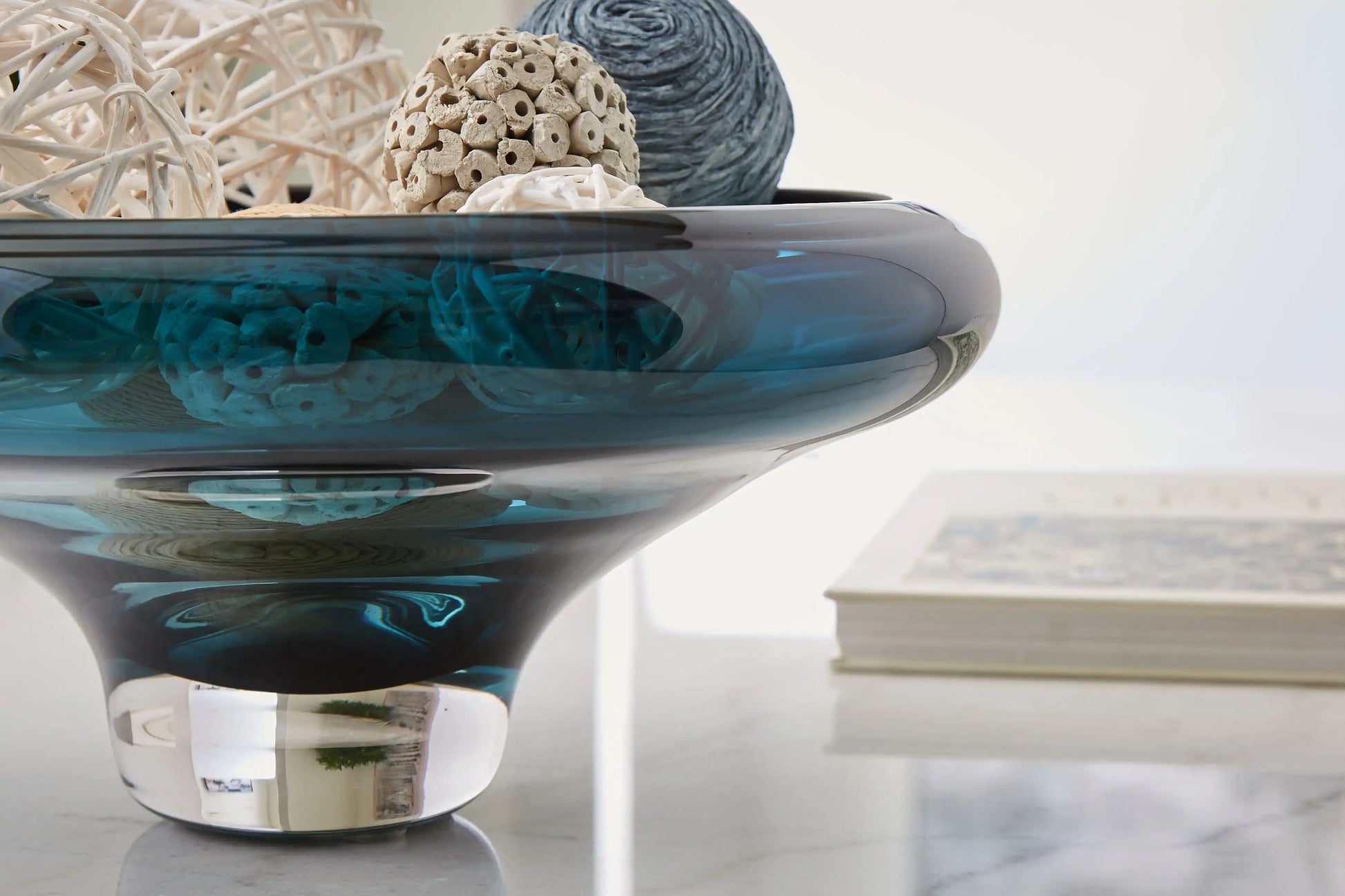 Vallborough - Bowl - Teal Blue - Best Buy Furniture