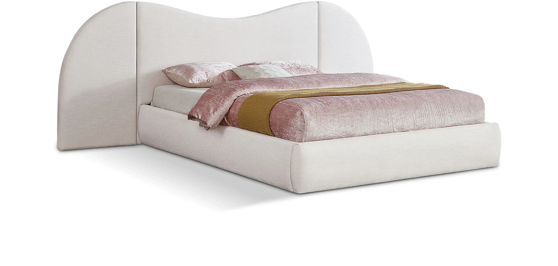 Everest - Linen Fabric Bed - Best Buy Furniture