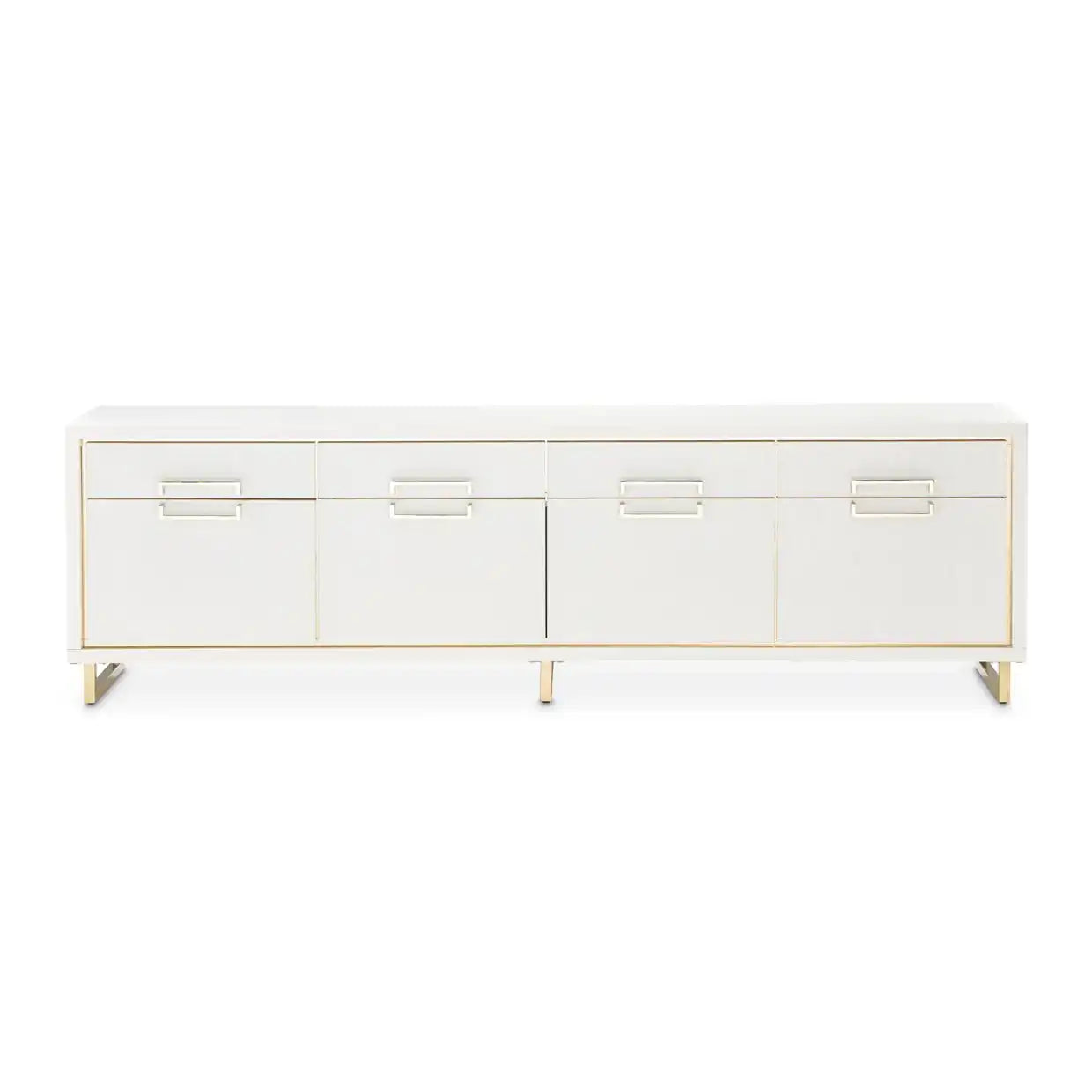 Palm Gate - Media Cabinet - Cloud White - Best Buy Furniture