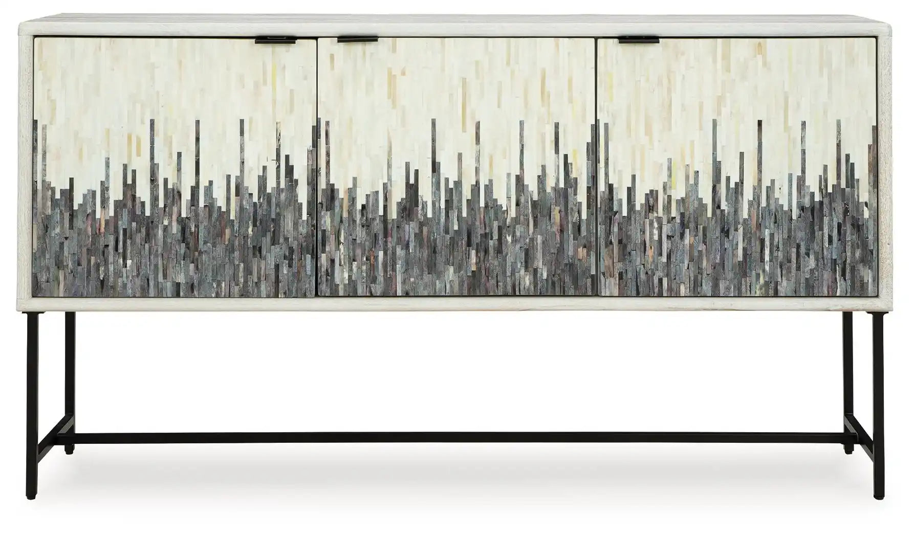 Freyton - Accent Cabinet - White / Gray - Best Buy Furniture