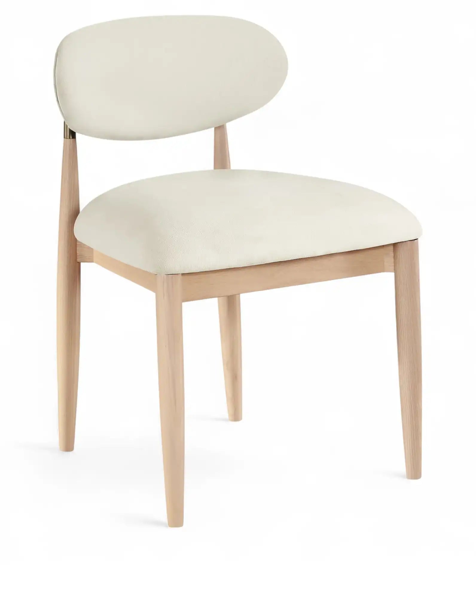 Riccio - Fabric Dining Side Chair (Set of 2) - Natural Frame - Best Buy Furniture