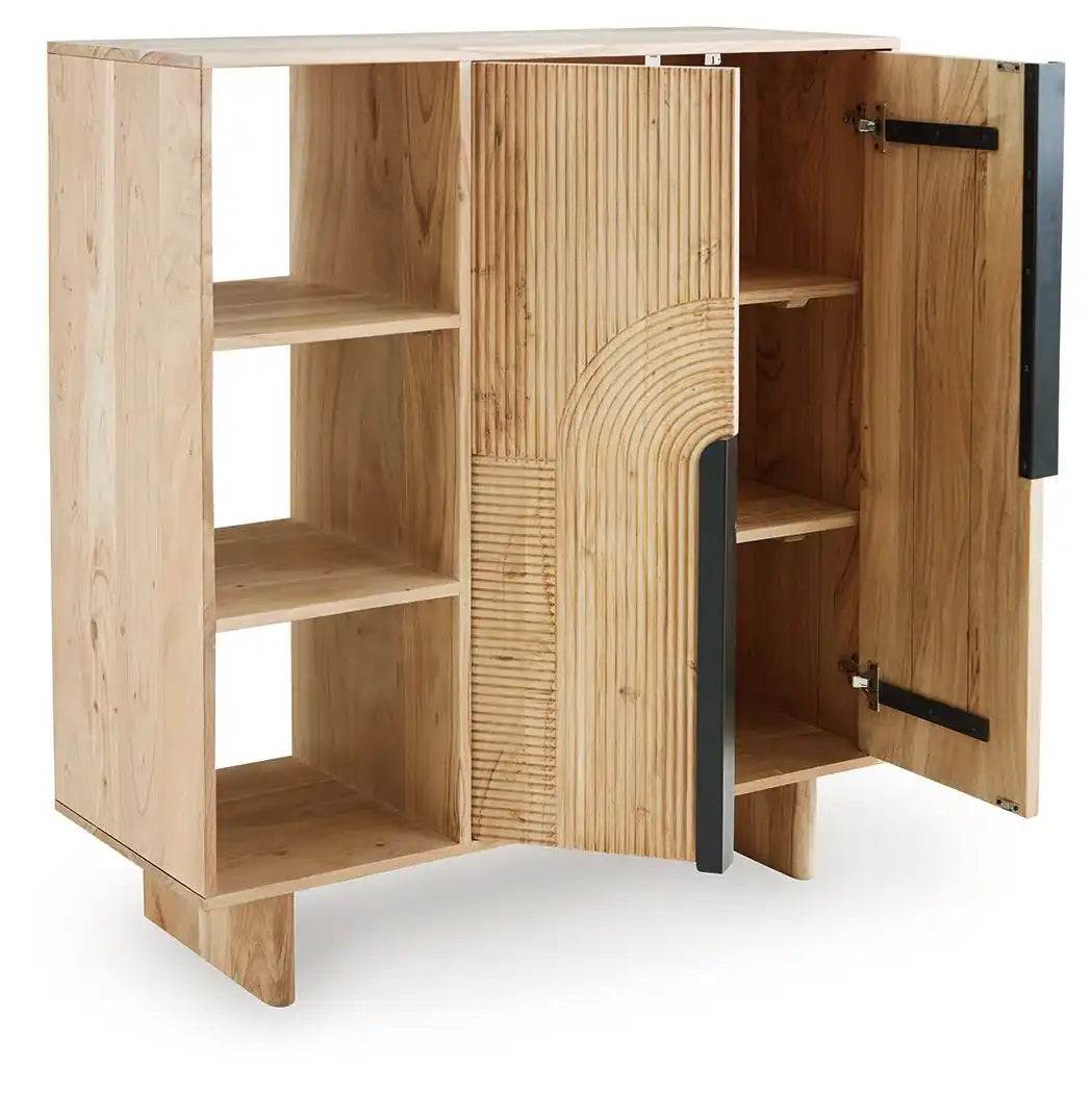 Kierwell - Accent Cabinet - Natural - Best Buy Furniture