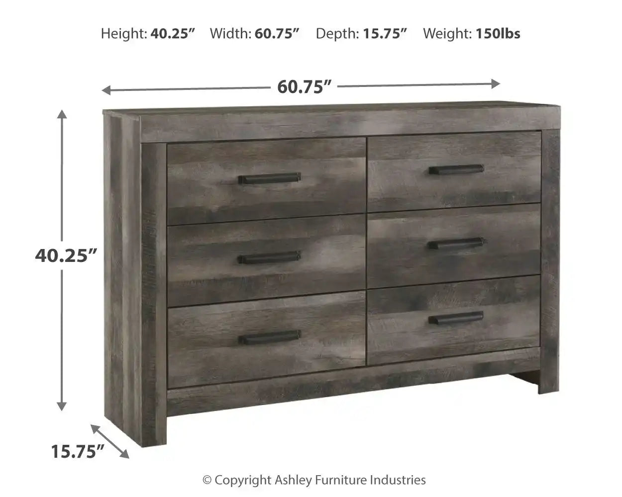 Wynnlow - Dresser, Mirror - Best Buy Furniture