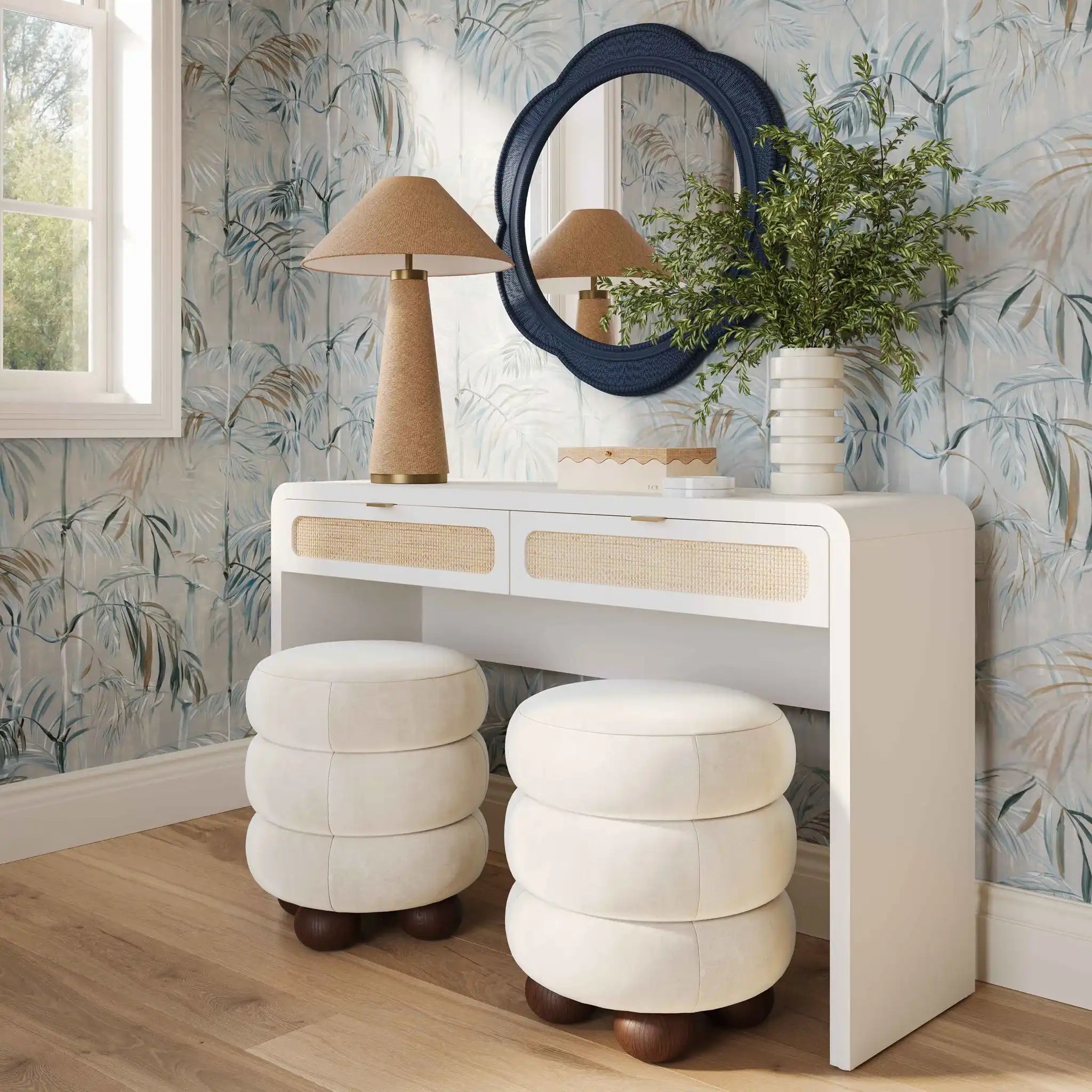 Patty - Rattan Console Desk