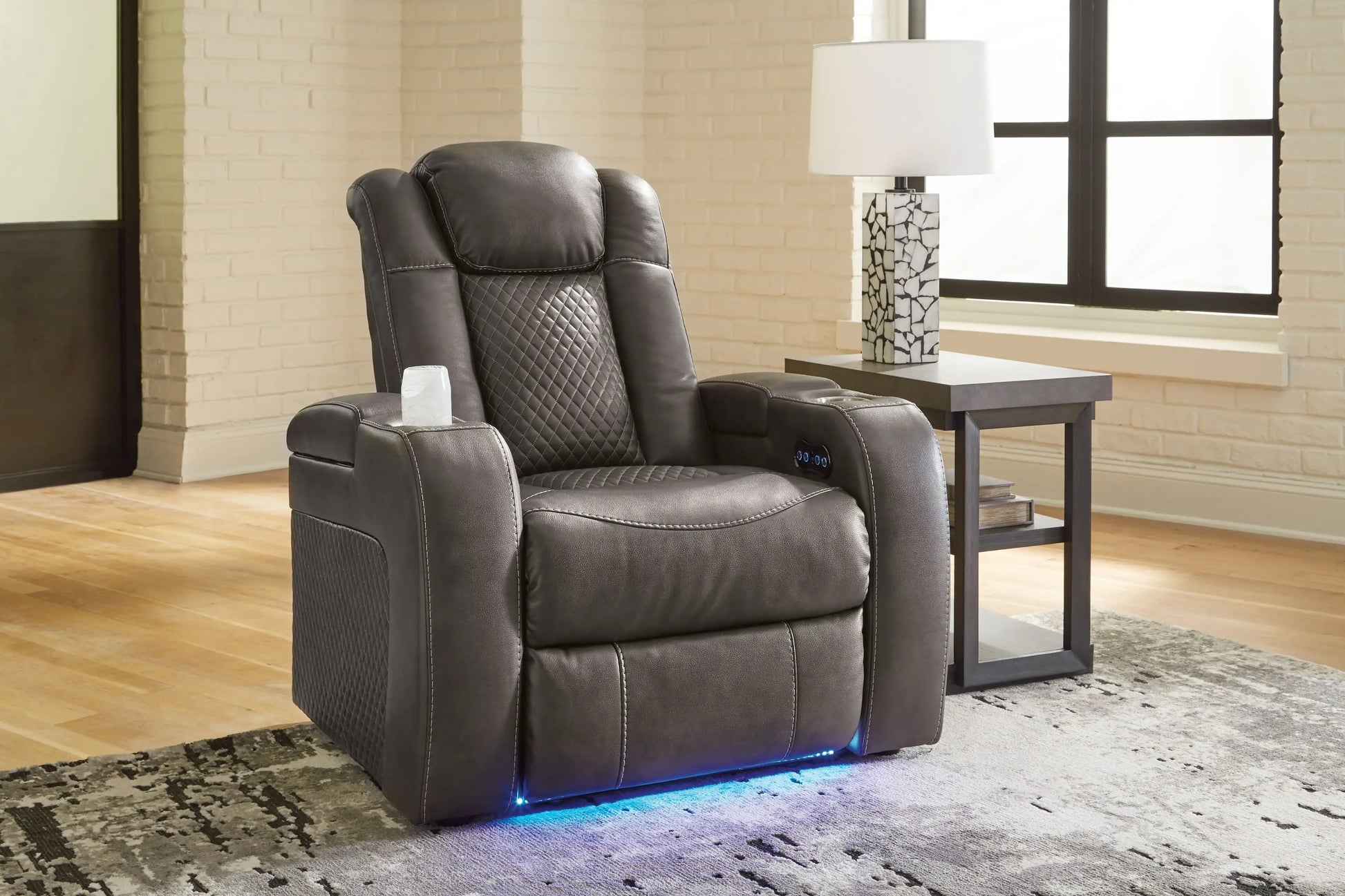 Fyne-dyme - Power Recliner/Adj Headrest - Best Buy Furniture