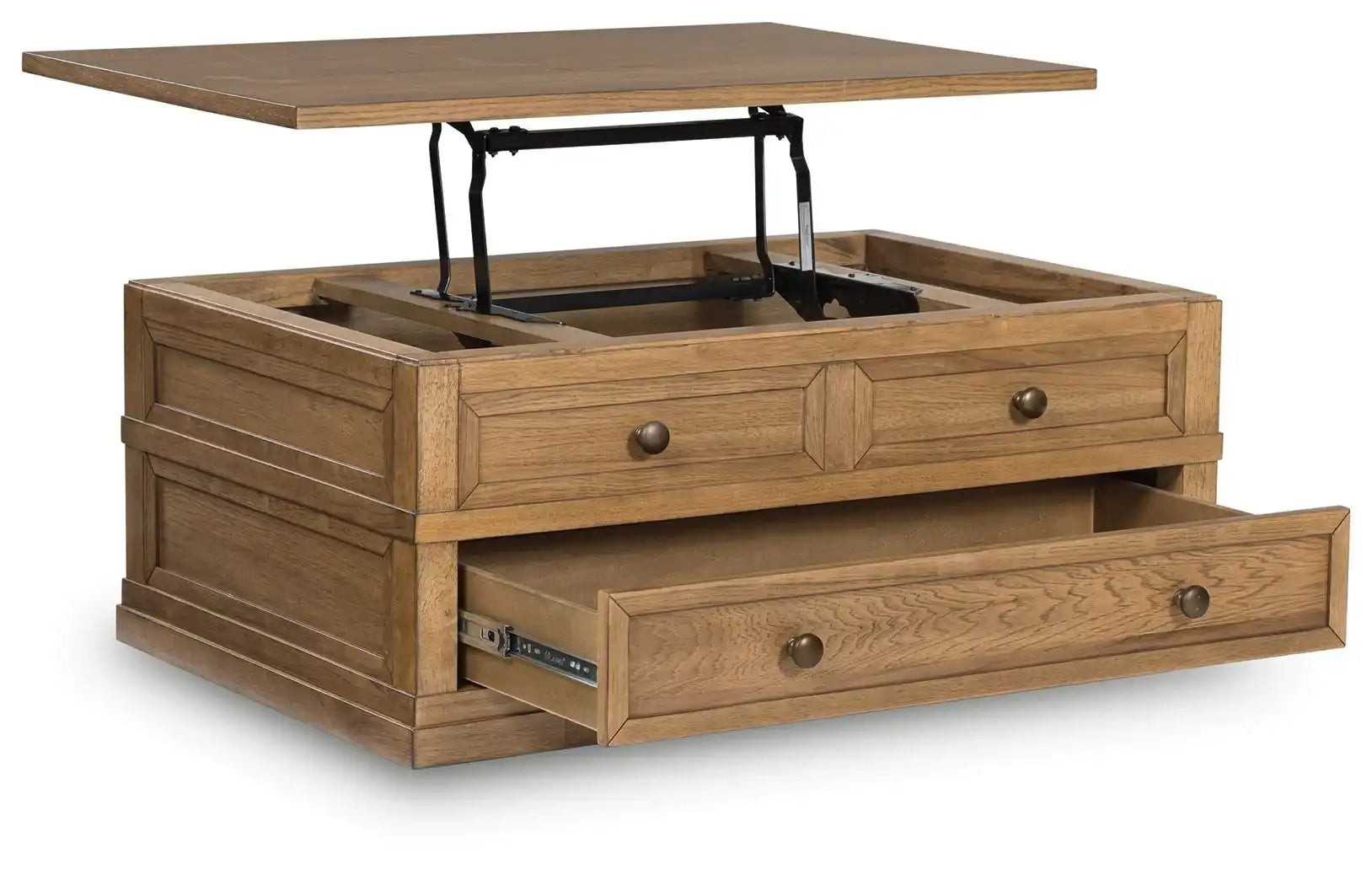 Sharlance - Lift Top Cocktail Table - Light Brown - Best Buy Furniture