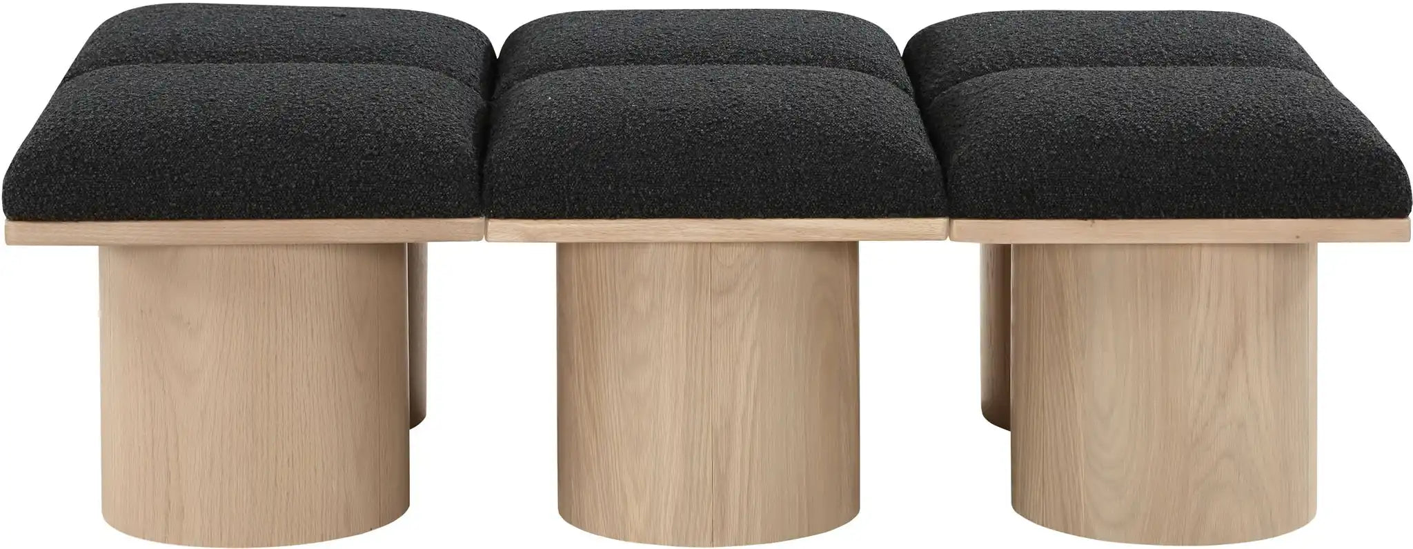 Pavilion - 6 Piece Modular Bench With Natural Base