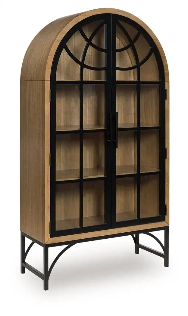 Gwenwich - Accent Cabinet - Natural / Black - Best Buy Furniture