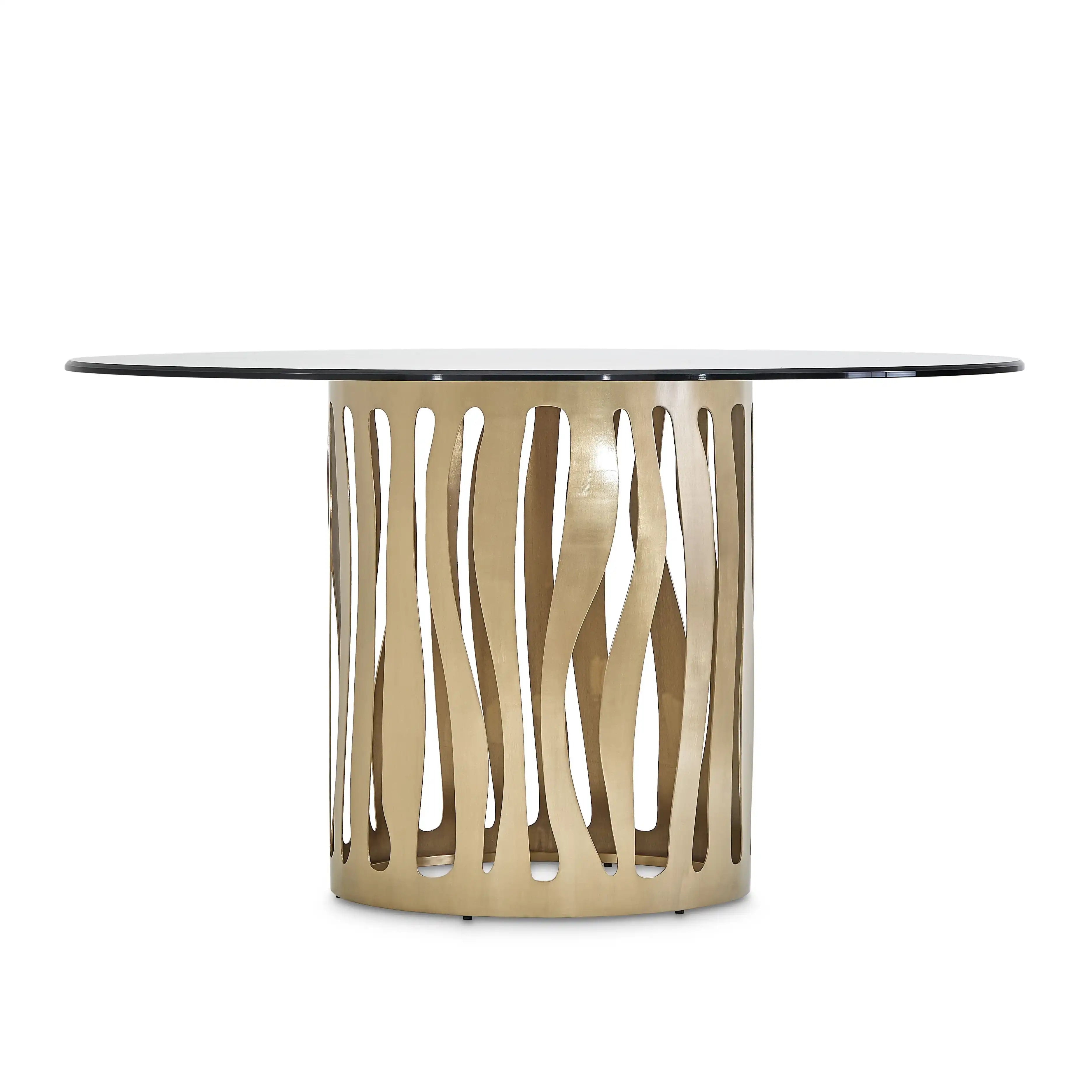 La Rachelle - Round Dining Table - Champagne - Best Buy Furniture