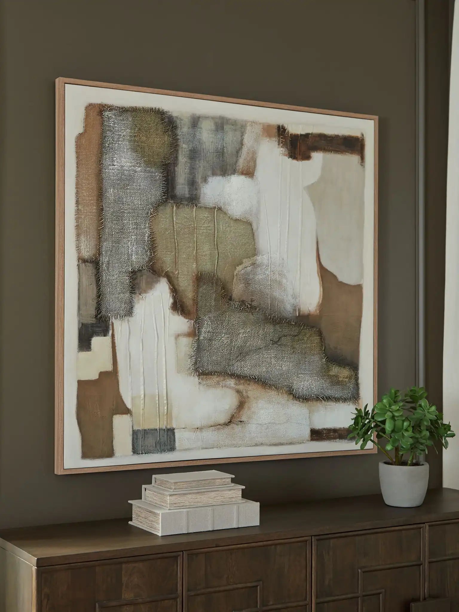 Wylander - Wall Art - Tan / Brown / Gray - Best Buy Furniture