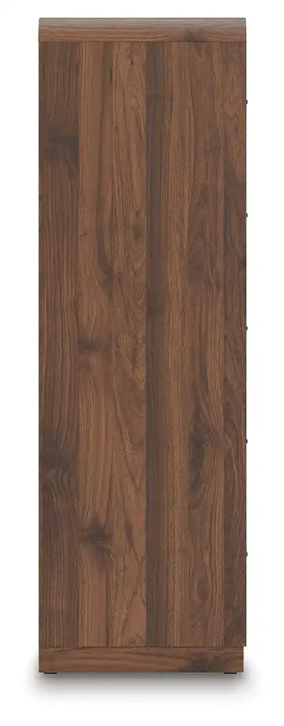 Fortlorn - Five Drawer Chest - Walnut Brown - Best Buy Furniture