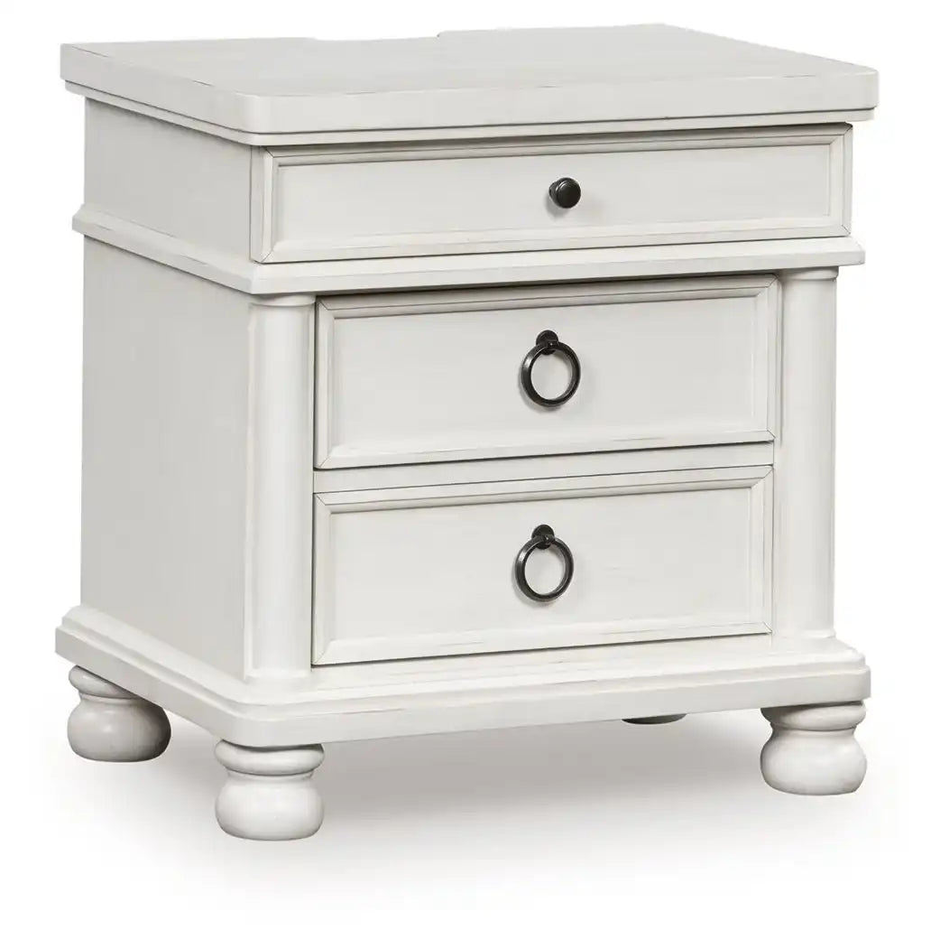 Rowlenstown - Three Drawer Night Stand - Best Buy Furniture