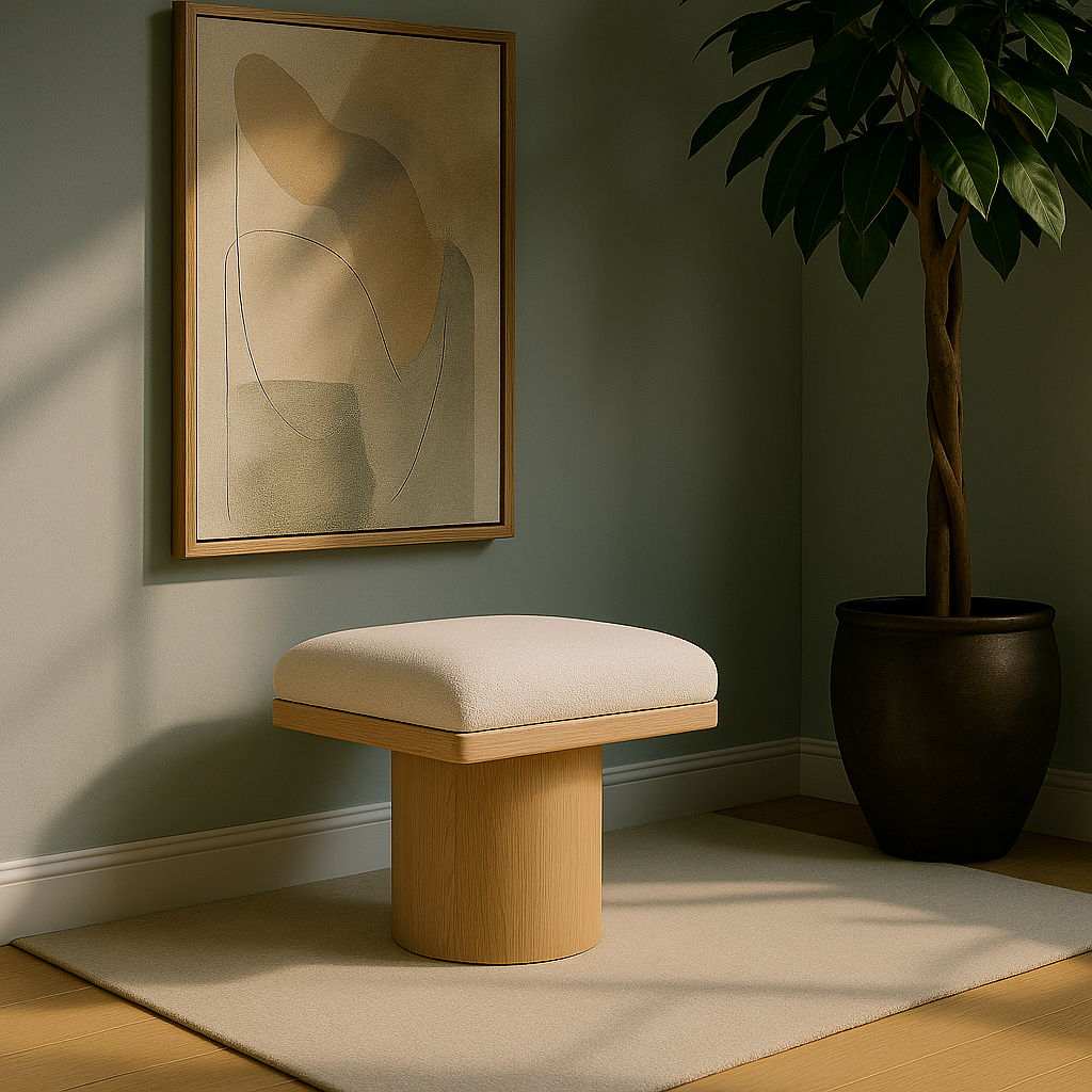 Pavilion - Bench / Stool With Natural Base