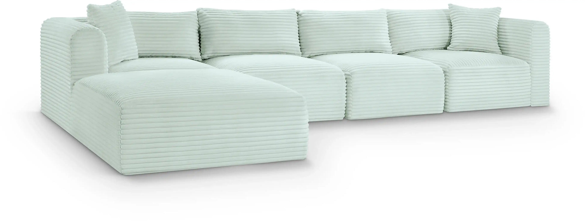 Shaggy - 5 Piece Modular Sectional With Ottoman - Best Buy Furniture